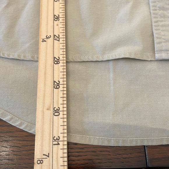 Levi's Vintage Diamond Label Neutral Tan Short Sleeve Button Down (read) - Picture 5 of 13